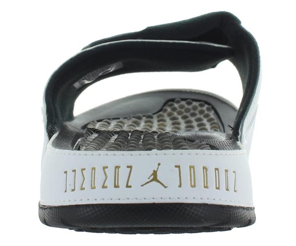Jordan Hydro XI Men's Slides (FN2452-104, White/Black/Legend Blue)