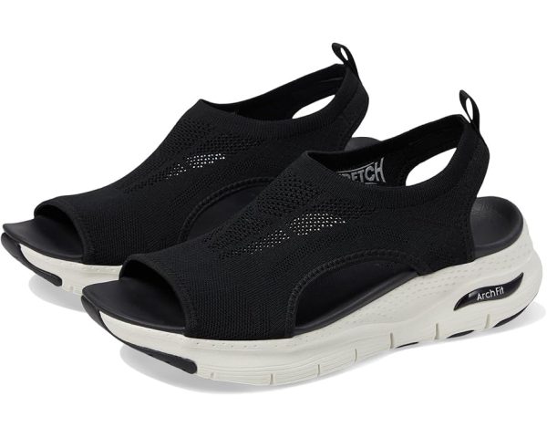 Women's Arch Fit-City Catch Knit Slip-On Sandals
