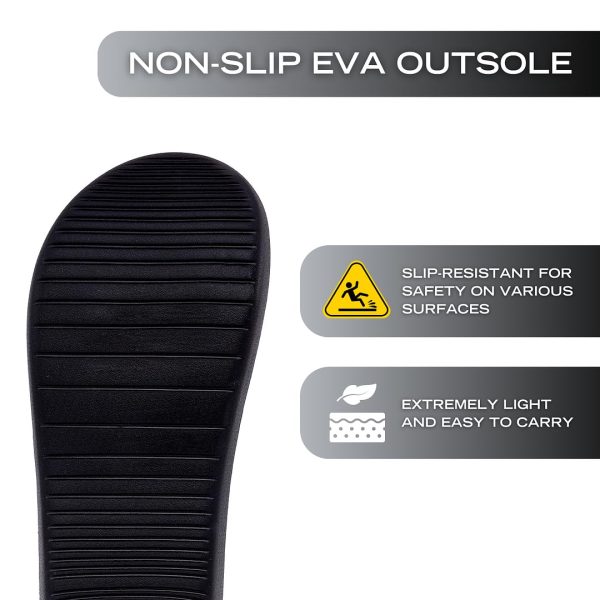 Men's Athletic Slides Sport Shower Sandals for Indoor & Outdoor - Lightweight, Durable and Comfortable
