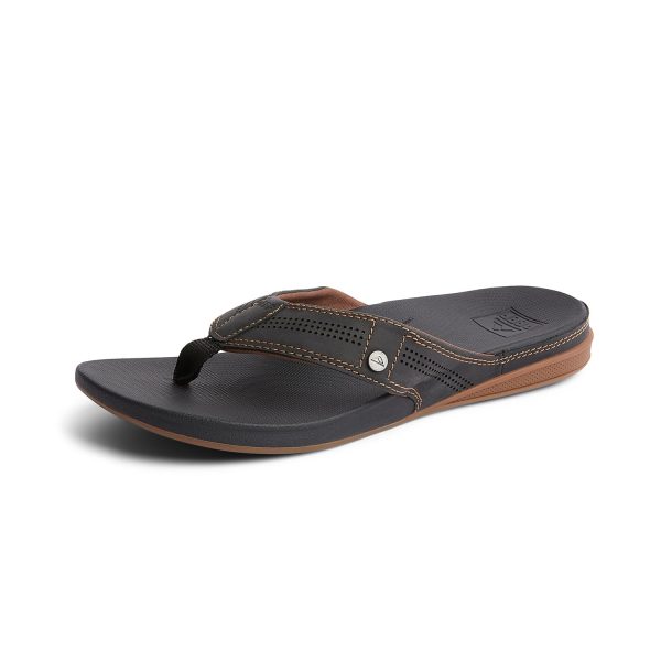 Cushion Lux Men's Flip Flop, Ultra Soft Cushion Footbed, Full Grain Leather Strap