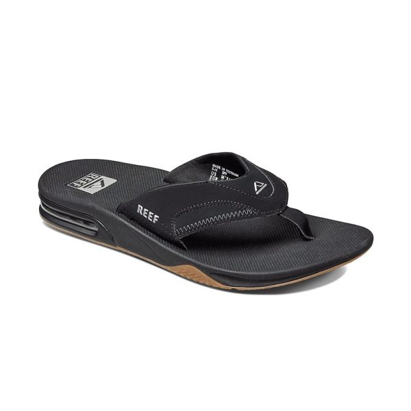 Fanning Men's Bottle Opener Flip Flop, Arch Support, Durable Outsole, Water Friendly