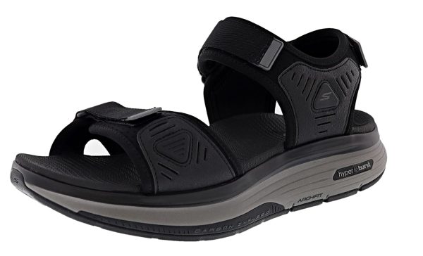 Men's Go Walk Workout Walker Hook & Loop Strap Sandals