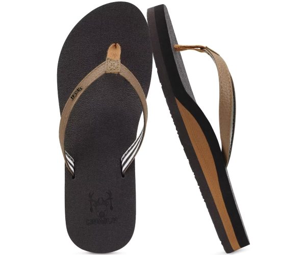 Womens Arch Support Flip Flops Comfortable Yoga Mat Slip on Summer Beach Walking Thong Cushion Sandals
