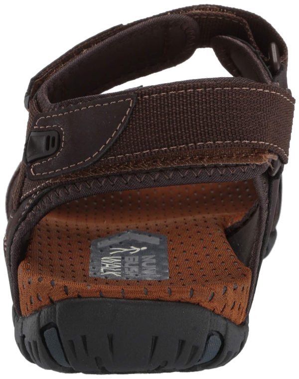 Men's Rio Bravo Three Strap Outdoor Sport River Sandal with Hook and Loop Closure