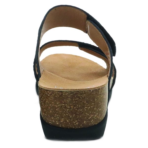 Maddy Slip-On Wedge Sandal for Women –Comfortable Wedge Shoes with Arch Support –Fully Adjustable Straps with Hook & Loop