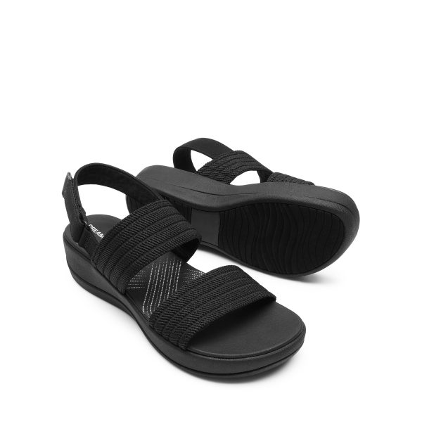 Women's Walking Sandals Lightweight Soft Footbed Low Wedge Comfort Indoor Outdoor Flat Sandals