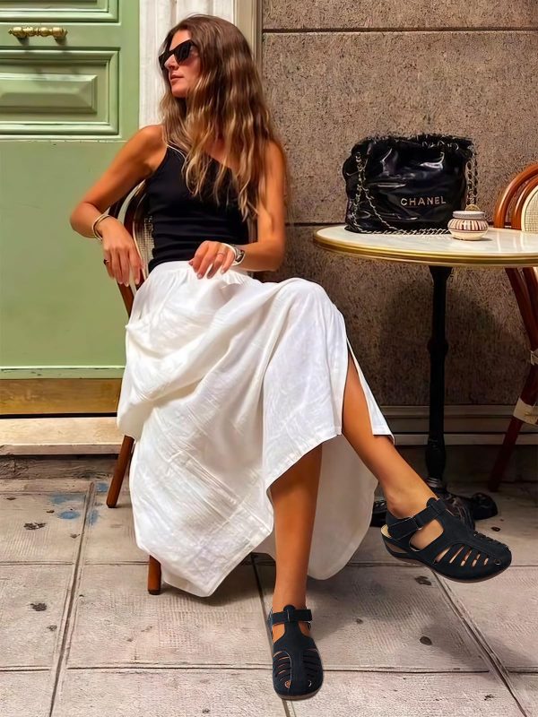 Women's Wedge Sandals Summer: Closed Toe Sandals for Women Platform Dressy Wedge Size 5-11