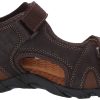 Men's Rio Bravo Three Strap Outdoor Sport River Sandal with Hook and Loop Closure