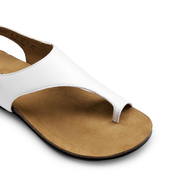 Women's Comfortable Cork Footbed Arch Support Sandals Casual to Dressy Thong Walking Flat Sandals for Summer