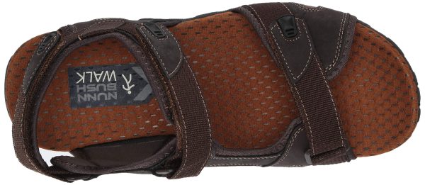 Men's Rio Bravo Three Strap Outdoor Sport River Sandal with Hook and Loop Closure