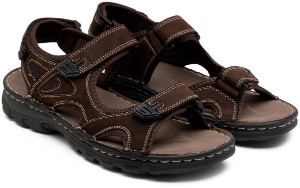 Men's Sandals Leather Open Toe Beach Sandal Outdoor Summer Sport Hiking Sandals